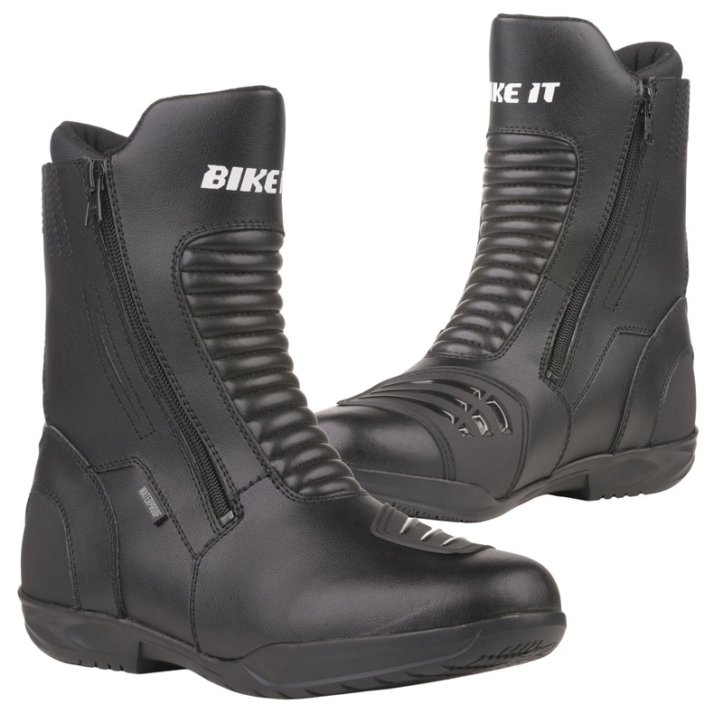 Bike It ‘Preto’ Black Mid Length Waterproof Motorcycle Boot (UK 11 / EUR 45)