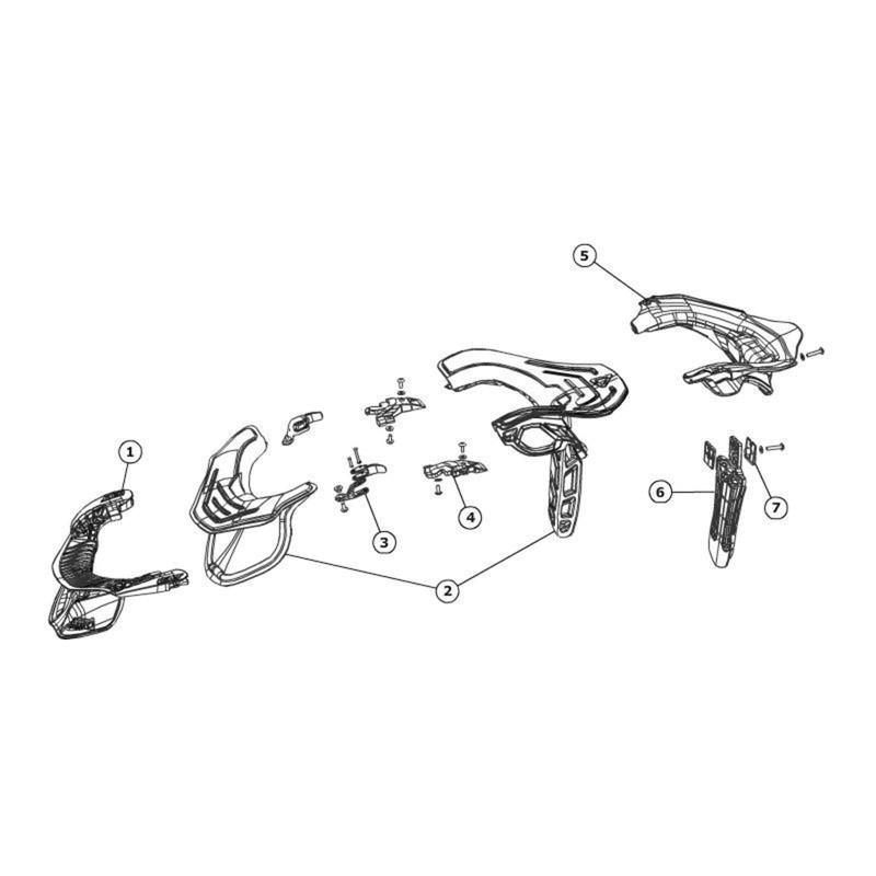 Leatt Front Brace Pack GPX Trail – White (S/M)