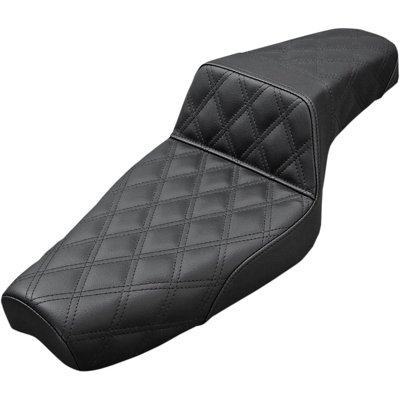 Step Up Front & Rear LS Seat, Black – 04-22 Sportster (15L Tank)