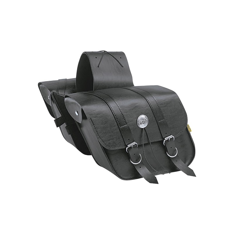 Willie & Max Compact Slant Throw Over Saddlebags Black