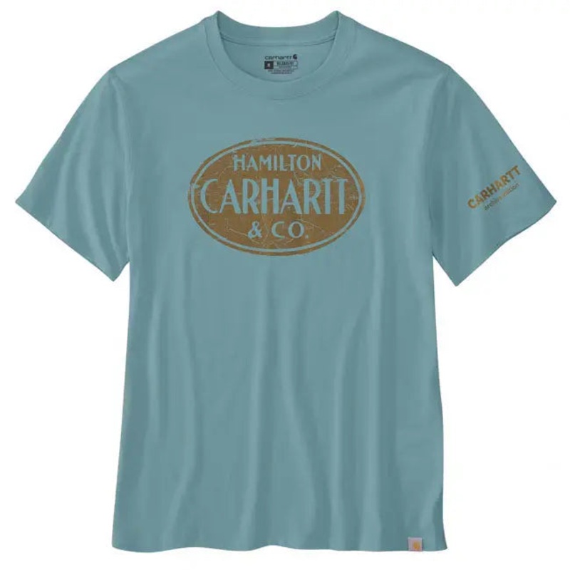 Carhartt Hamilton Graphic Short Sleeves T-Shirt Summer Blue
