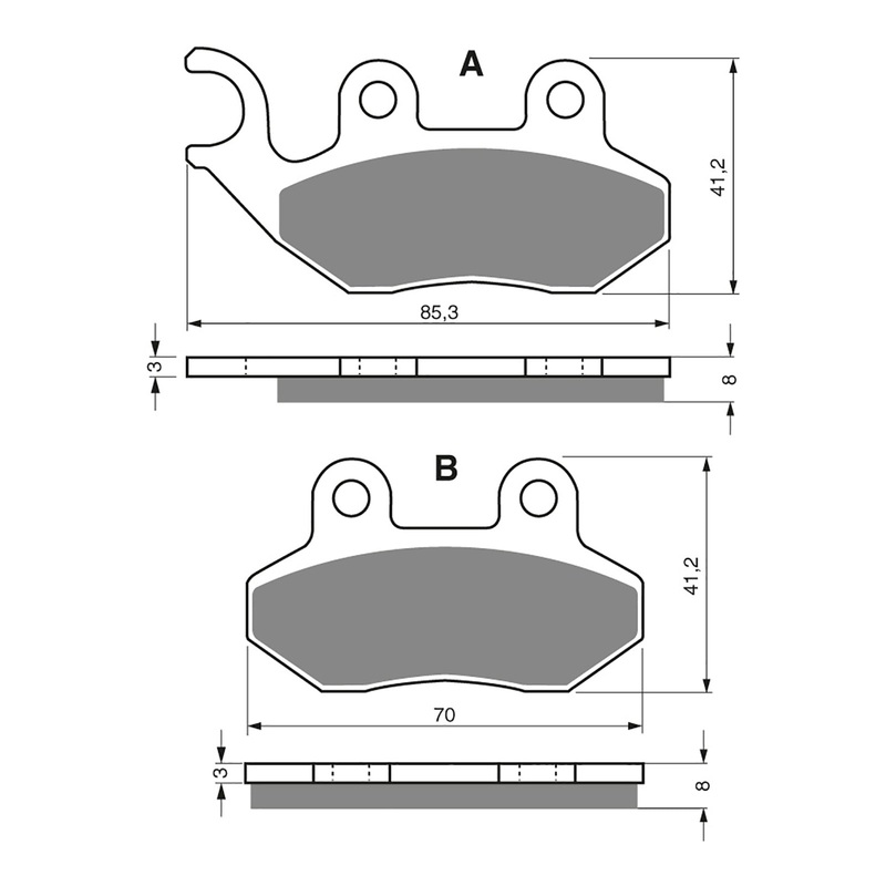 GOLDfren Brake Pads Sintered Sports GF174 – S3 ( PH250 )