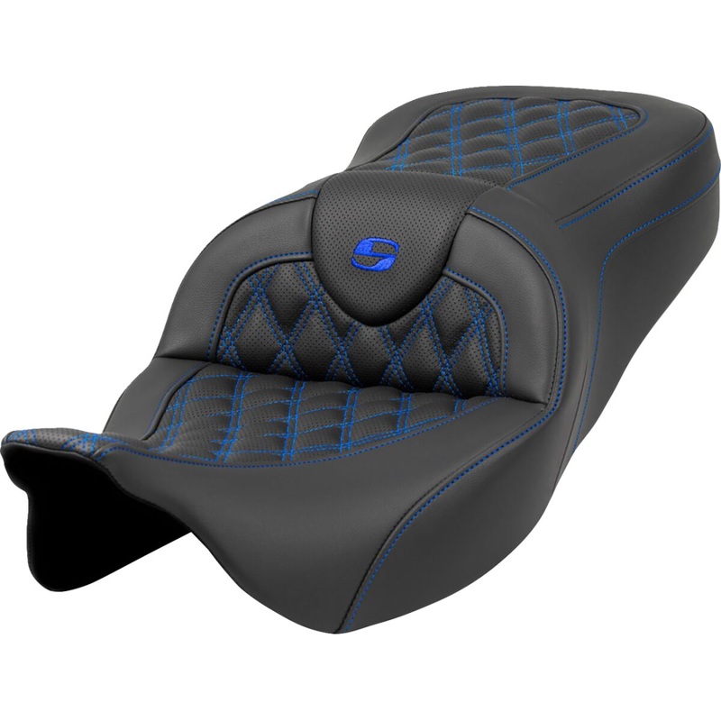 Roadsofa LS Seat, Blue Stitch – 08-23 Touring
