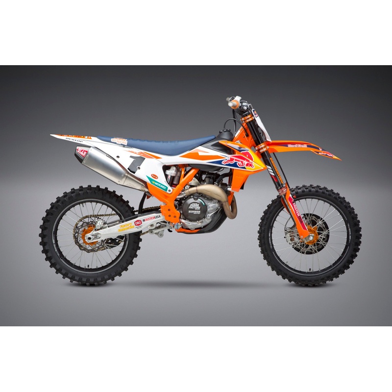 KTM 450SX-F/HUSQ FC450 18-20 RS-4 Stainless Slip-On Exhaust, w/ Aluminum Muffler