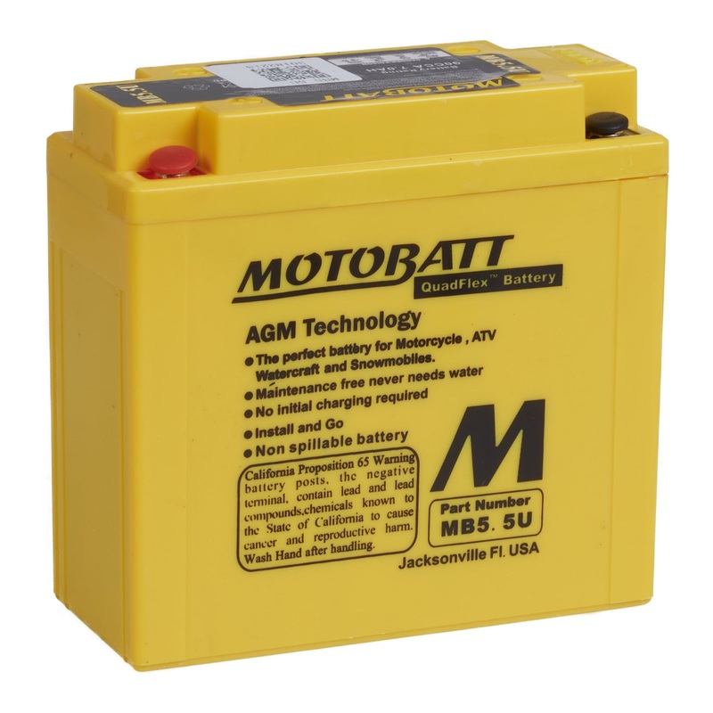 Motobatt Battery Quadflex AGM – MB5.5U