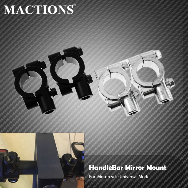 Motorcycle Mirror Bracket Handlebar Mirrors Clamp Mount Brackets Support | Mactions
