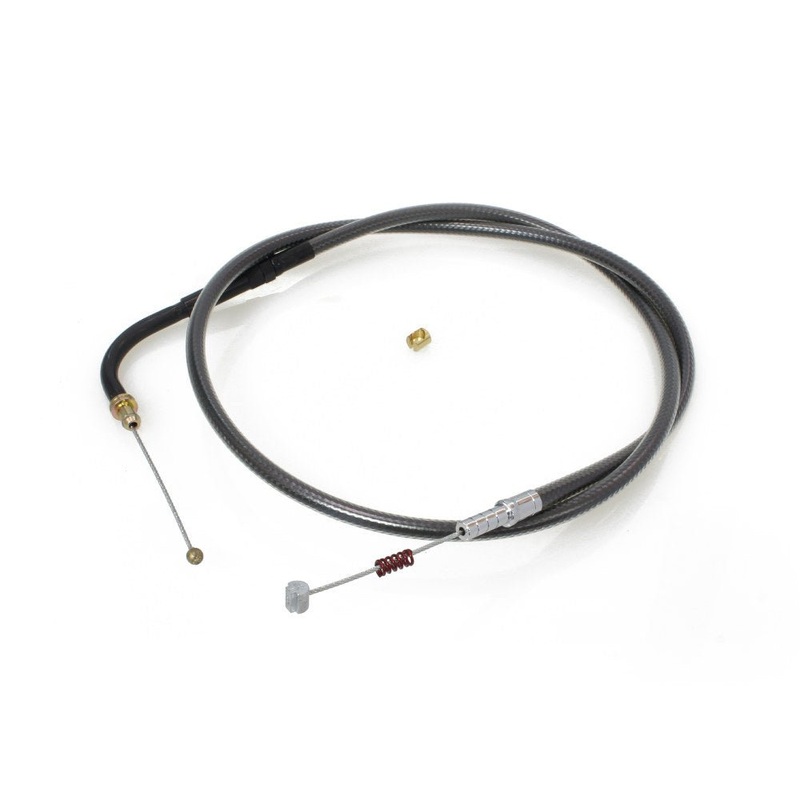 32-3/4in. Idle Cable – Black Pearl. Fits Big Twin 1996-2017.