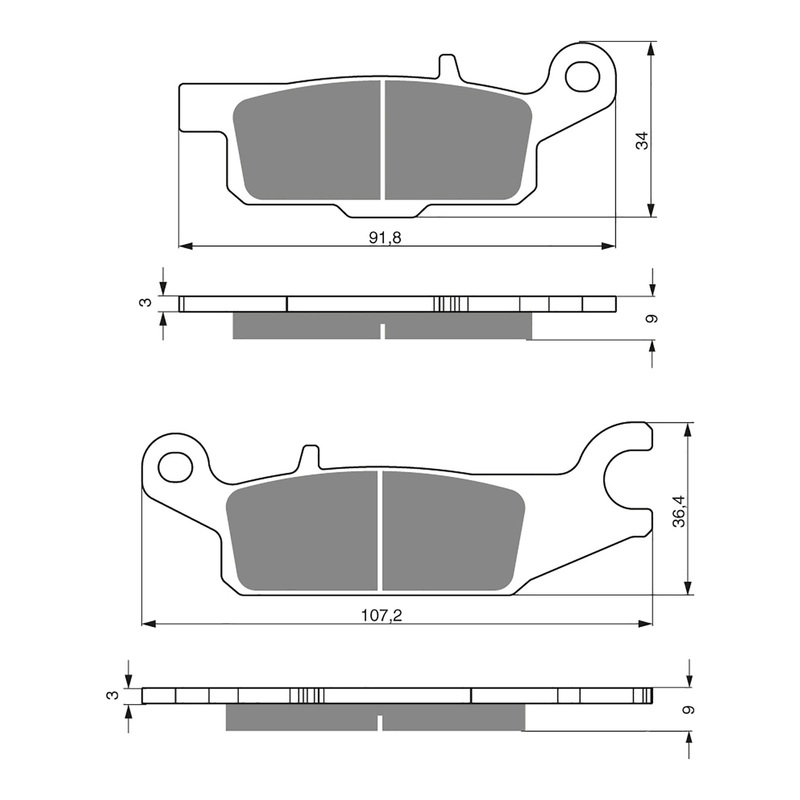 GOLDfren Brake Pads Off-Road Racing GF255 – K5 ( PR387 )