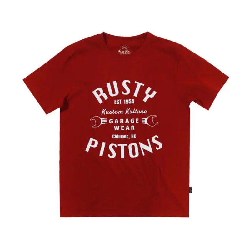 Rusty Pistons Vista T-Shirt Bordeaux