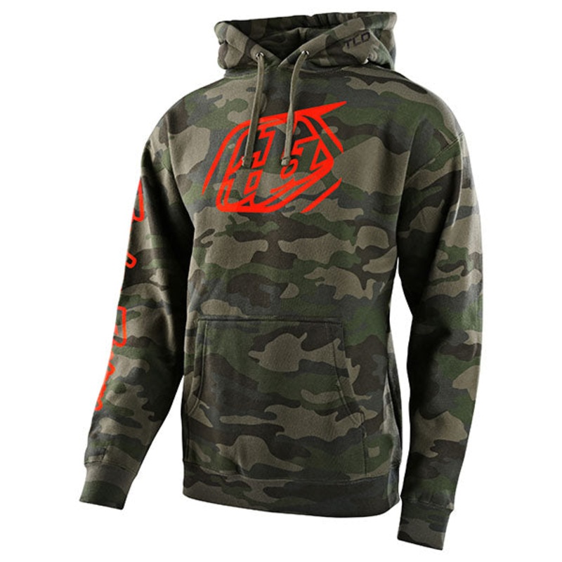 Troy Lee Designs – Cropped Badge Camo Pullover Hoodie