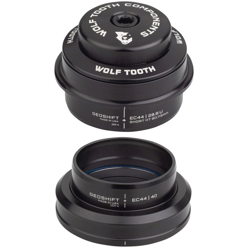 Wolf Tooth GeoShift Performance Angle Headset – 2 Deg Short EC44/EC44 Black
