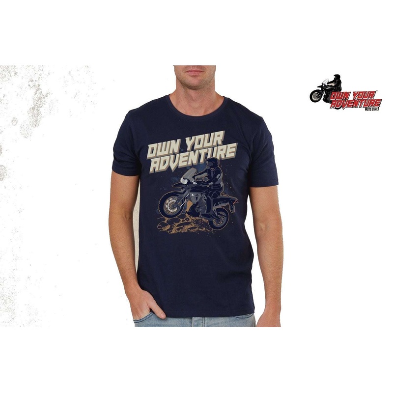 Adventure T-Shirts printed -BLUE