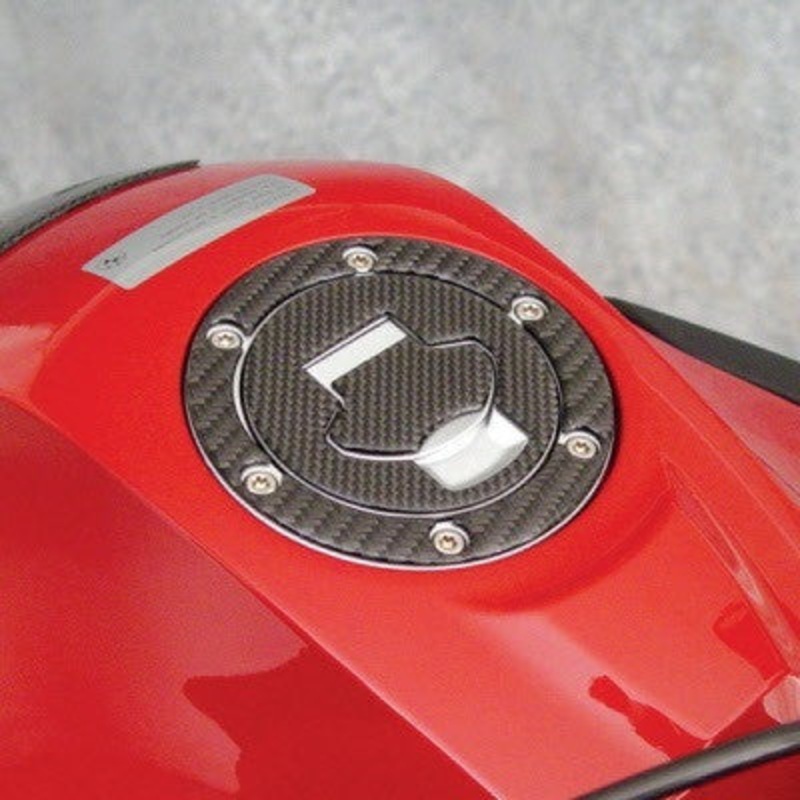 BMW R1200-GS 2008 & Up Fuel Cap Trim, Carbon Fibre