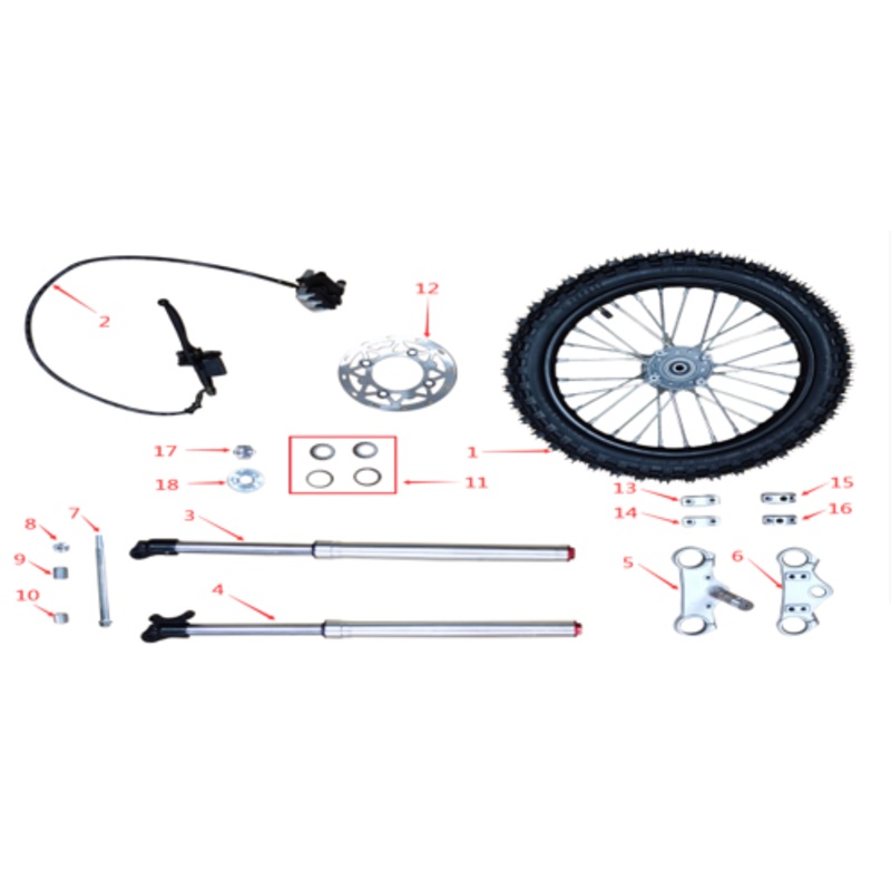 Front Tire Inner Tube – EV Dirt Bike (1600W & 2500W)