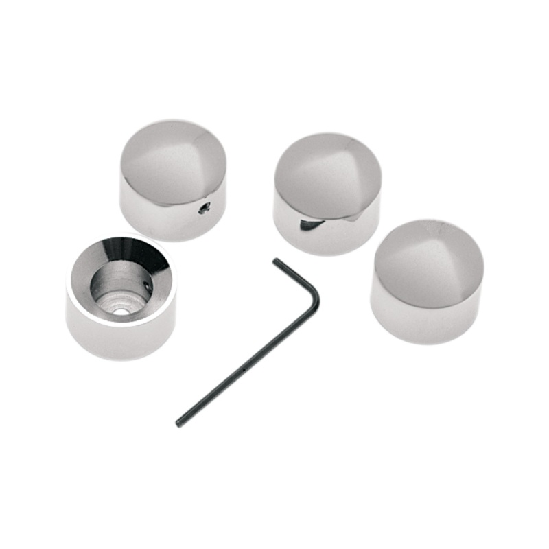 Head Bolt Covers – Chrome – 86-17 Big Twin, 86-22 Sportster