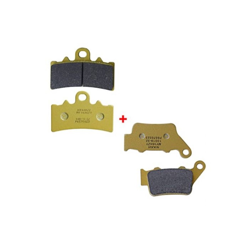 NIKAVI GDP04 + GDP27 Front and rear Gold Brake Disc Pad Compatible for KTM