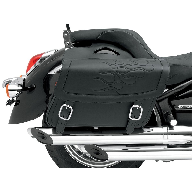 Saddlemen Highwayman Tattoo Saddlebags Black – Large