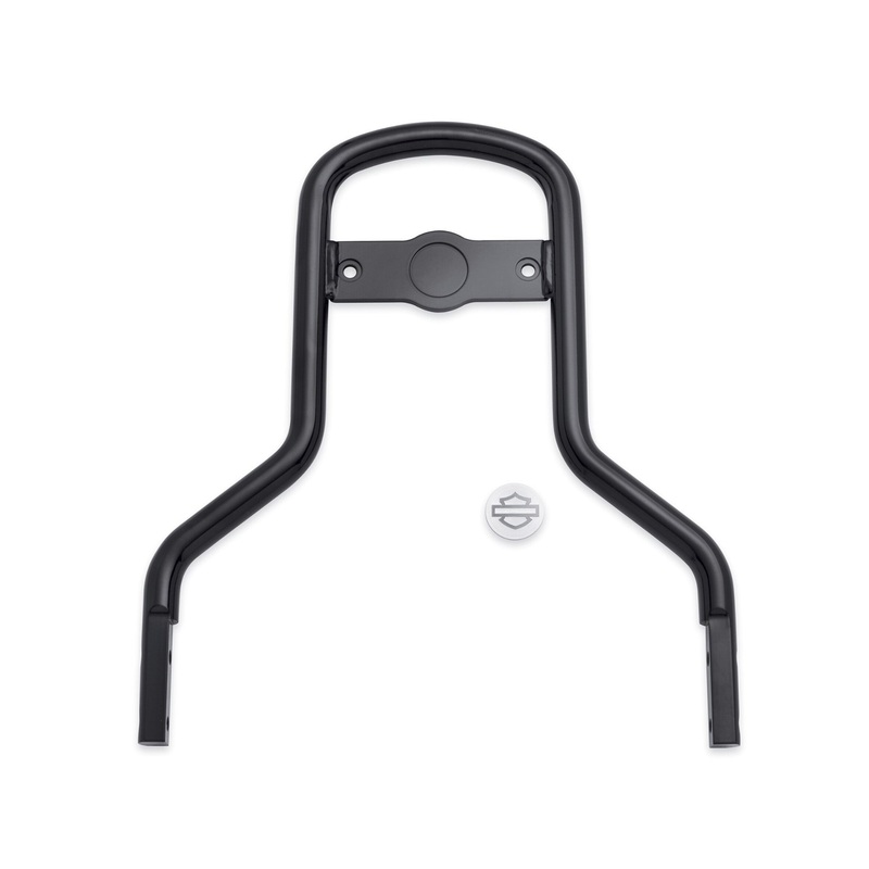 Harley Davidson 54256-10 Low Mini-Medallion Style Sissy Bar Upright KIT-UPRITE,LOW/RND BAR,BLACK/S