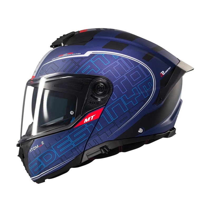 MT Helmets Atom 2 SV Destiny C7 Matt Blue / Black