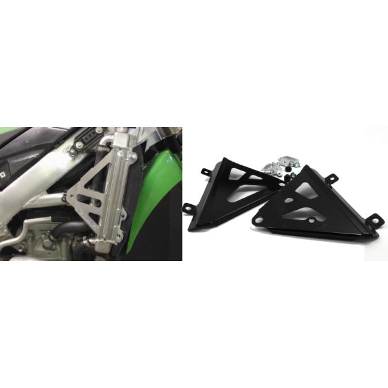 Works Connection – Aluminum Radiator Braces (Kawasaki)