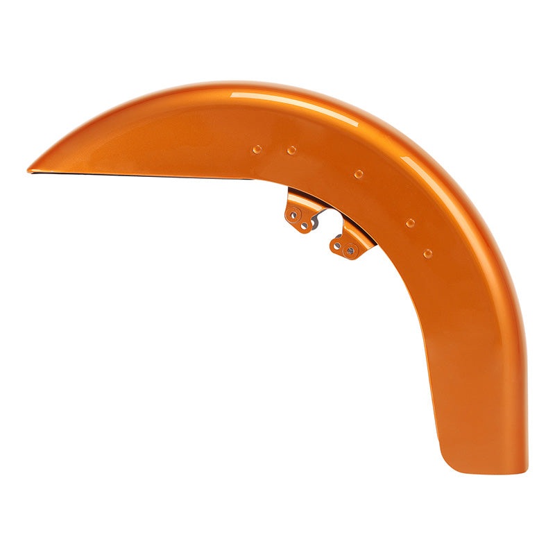 HR3 Amber Whiskey Motorcycle 18″ Wide Tire Front Mudguard Fender For Harley Touring Models 2014-2023