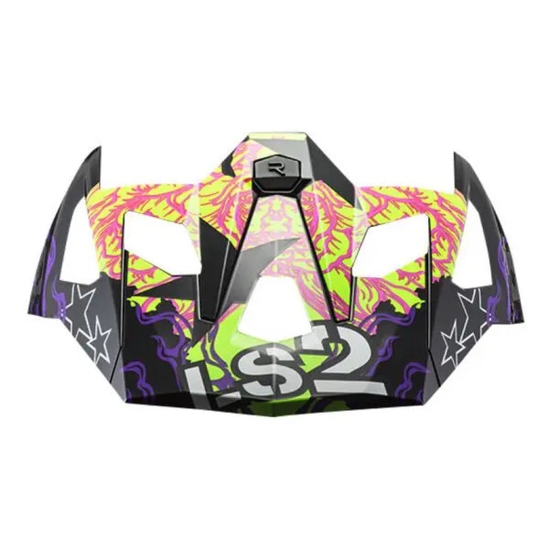 LS2 Peak For X Force MX703 Fireskull Violet Helmet