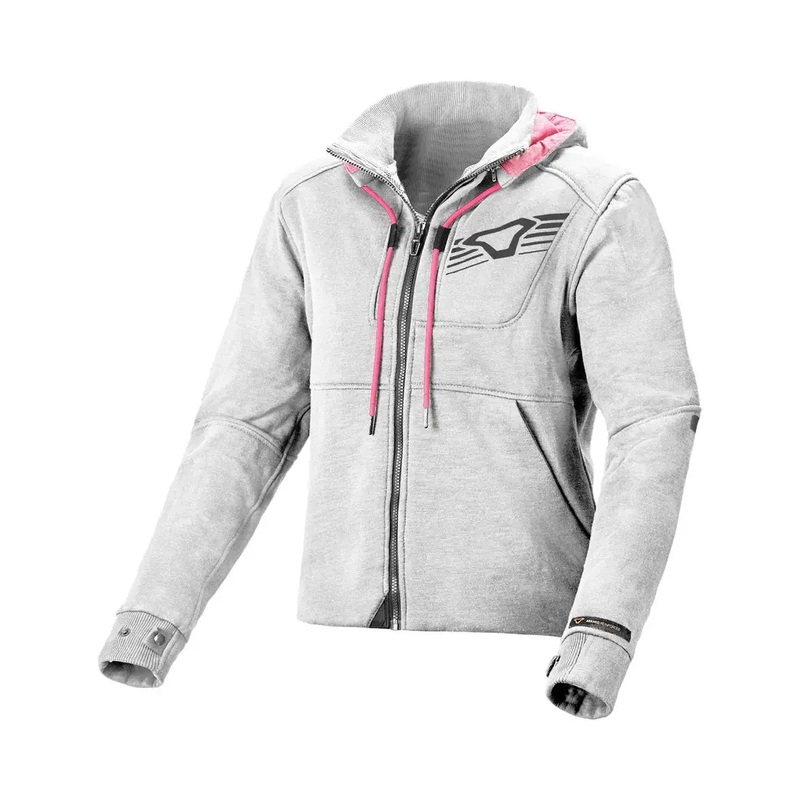 Macna District Ladies Hoodie Light Grey