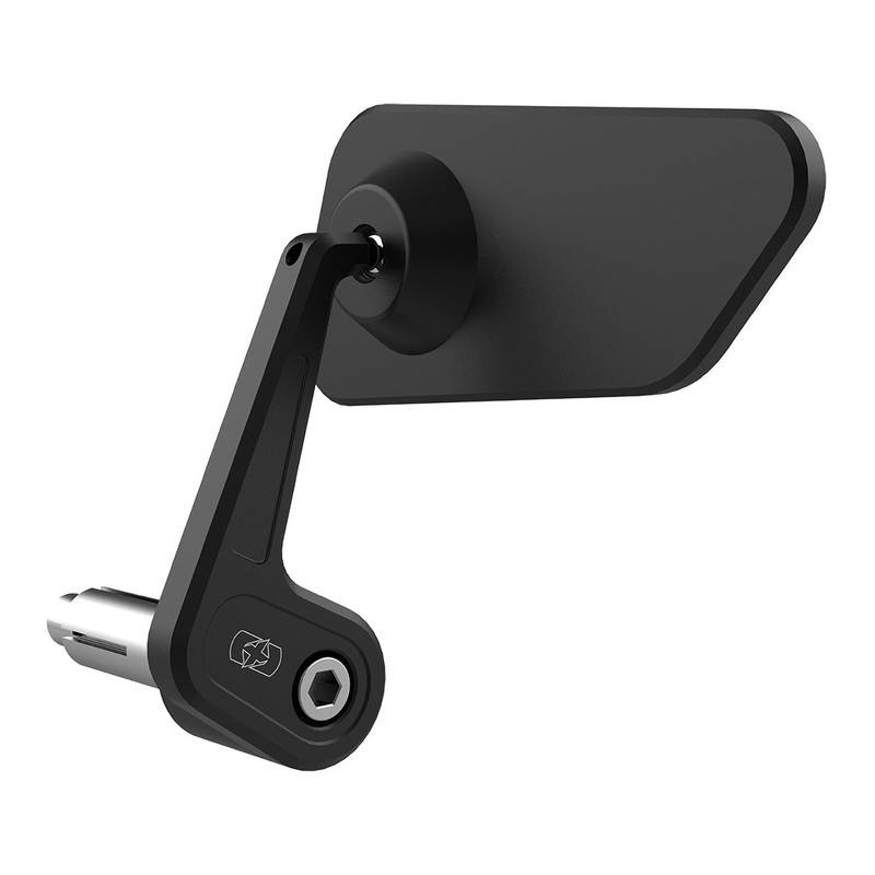 Oxford Horizon Billet Alloy Bar End Mirror Left – Black