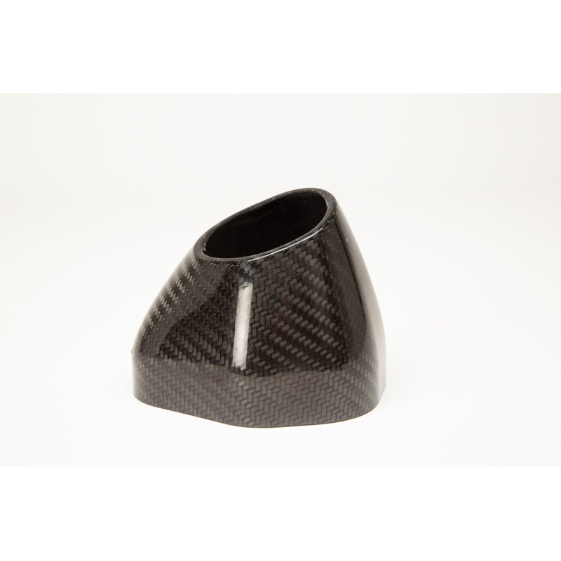 R77 Carbon Fiber End Cap Cover Flared Cut RIght Side