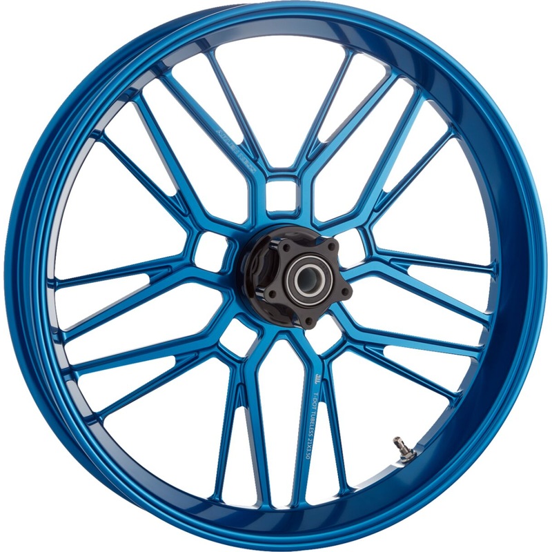 Split Spoke Forged Wheels, Blue – 21″ x 3.50″