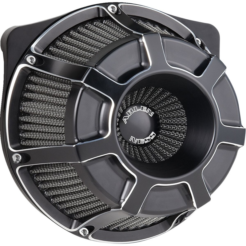 Beveled Inverted Series Air Cleaner, Black – 24+ Touring
