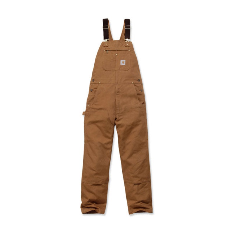 Carhartt Relaxed Fit Duck Bib Overall Carhartt Brown