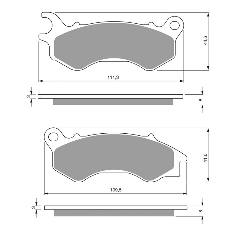 GOLDfren Brake Pads GF299 – S3