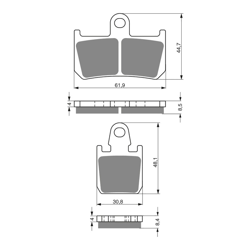 GOLDfren Brake Pads Sintered Sports GF246 – S3 ( PH384 )