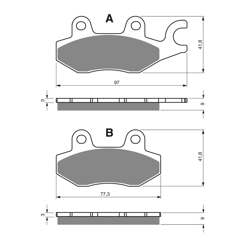 GOLDfren Brake Pads Sintered Sports GF332 – S3 ( PH207 )