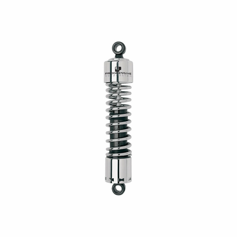 Progressive Suspension – 412 Series 13.5″ Shocks – Harley Sportster and Big Twin 1977-2006 – Chrome