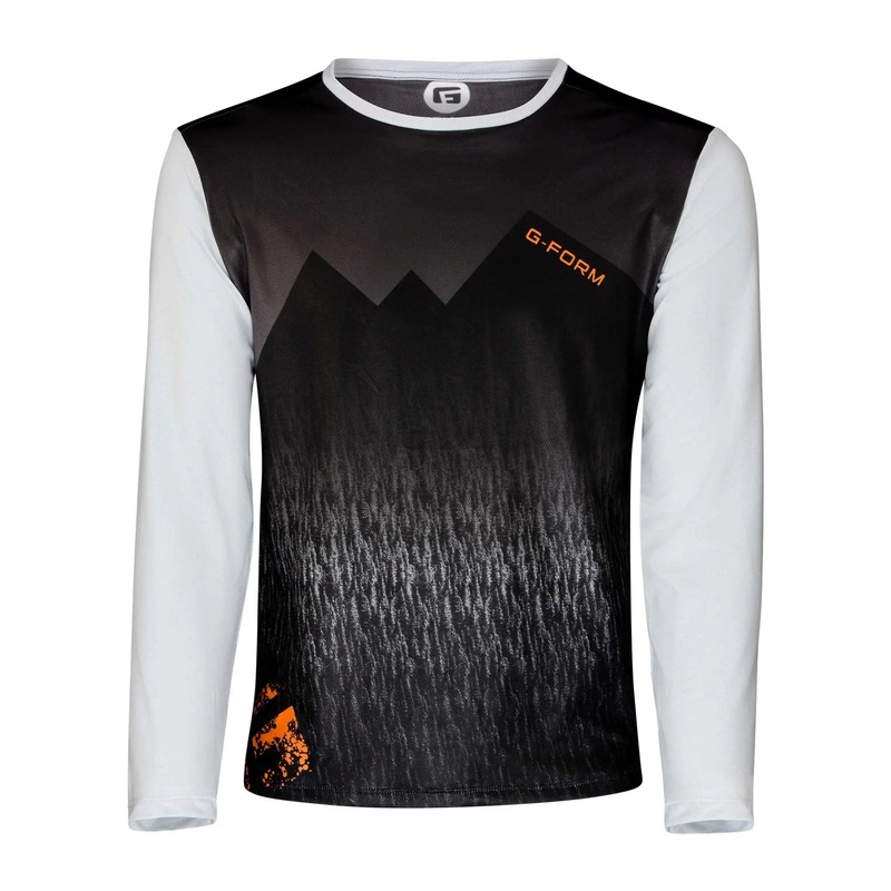 G-Form Summit Long Sleeves Cycle Jersey Midnight / White