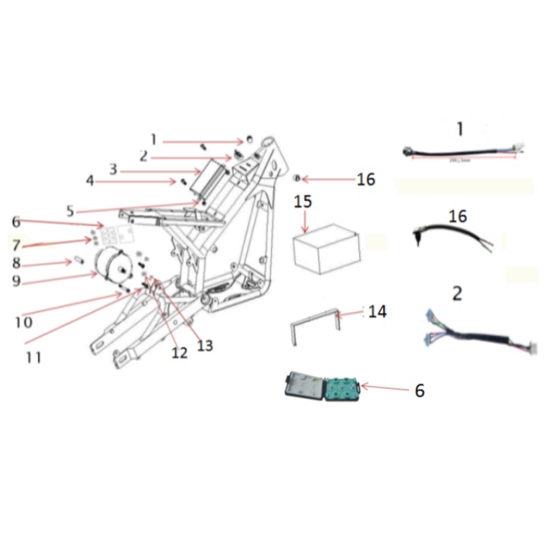 Lock Nut – 1500W & 1000W Dirt Bike