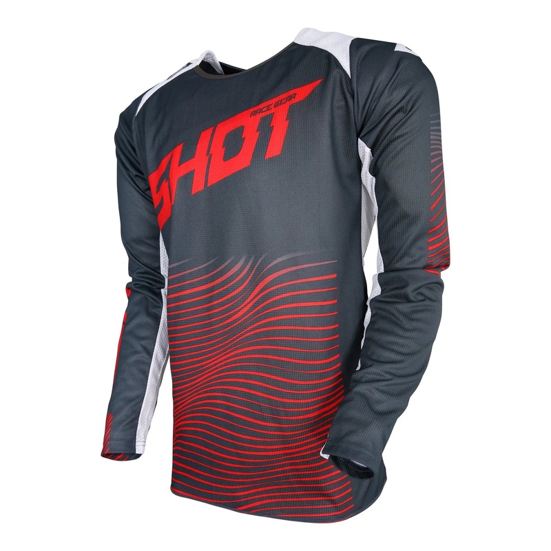 Shot Aerolite Optica MX Jersey Red