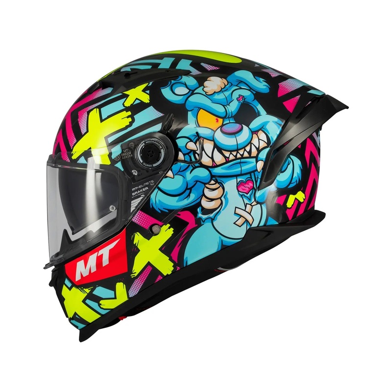 MT Helmets Braker SV Crazy Teddy B7 Gloss Multi