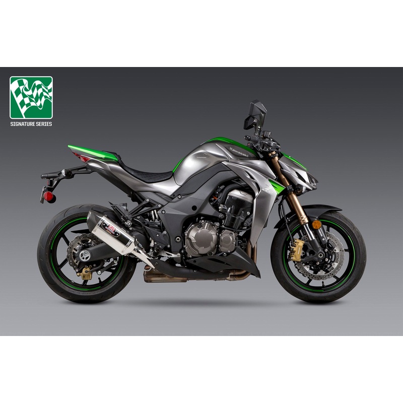 Z1000 14-16 R-77 Stainless Slip-On Exhaust, w/ Stainless Mufflers