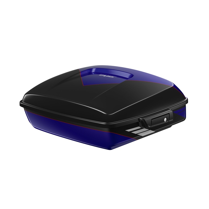Harley-Davidson 53001188EZG Chopped Tour-Pak Luggage – Blue Streak