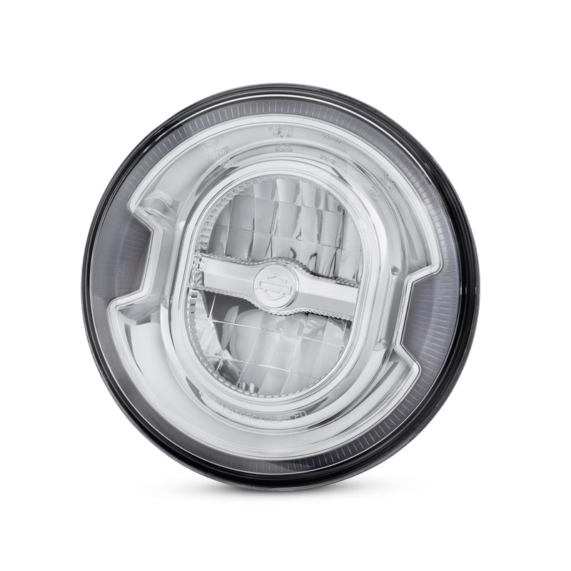 Harley-Davidson 67700353A 7 in Daymaker Signature Reflector LED Headlamp Chrome