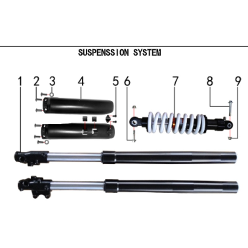 Front Fork – 150DH Gas Dirt Bike