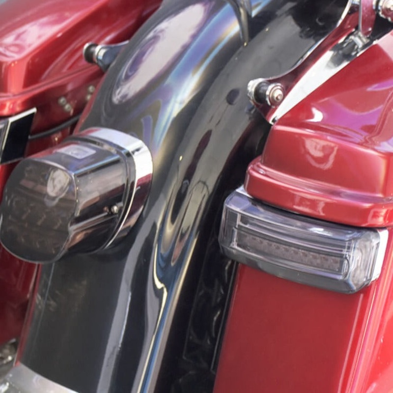 LED Saddlebag Tail Lights Auxiliary Turn & Brake for Harley Touring 1997-2013 | Mactions