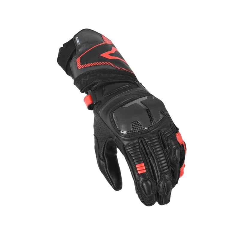 Macna Thandor Leather Gloves Black / Red