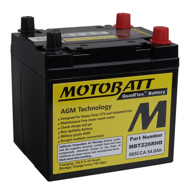 Motobatt Battery Quadflex AGM – MBTZ26RHD