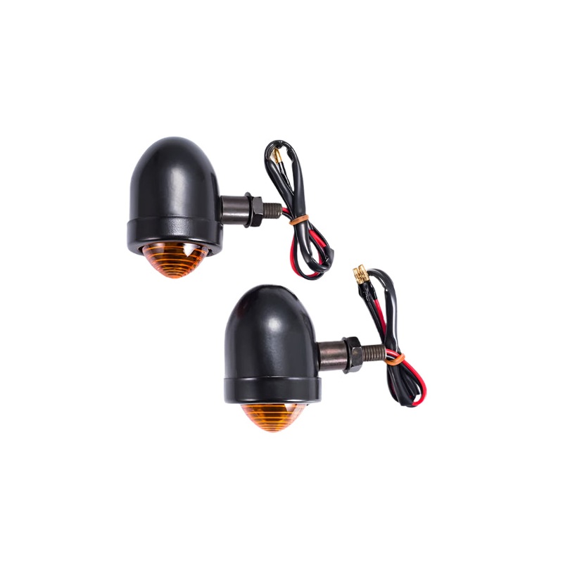 Pair of Indicators Bullet Aluminum Black or Chrome