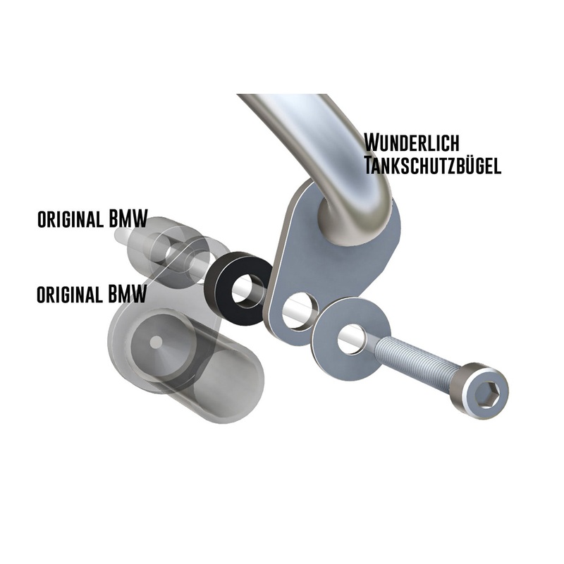 BMW R-Series R 1300 GS Adapters Kit -ULTIMATE Tank Protection Bars