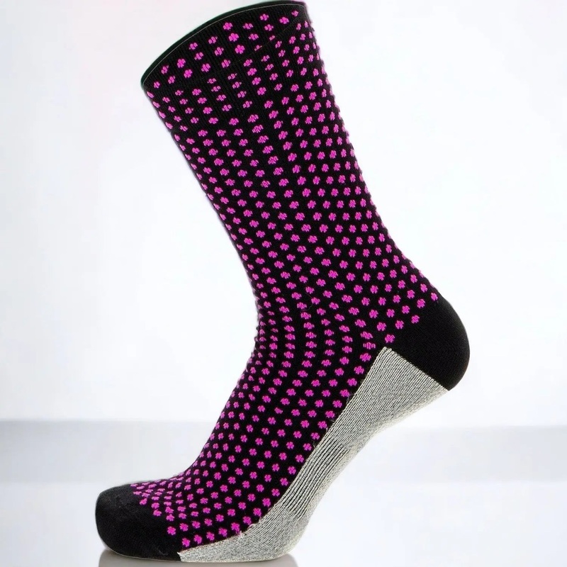 Santini AW21 Medium Profile Cycling Socks Sefra Design Black